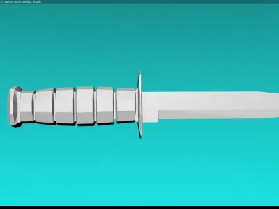 Knife KA 1252 Free low-poly 3D model