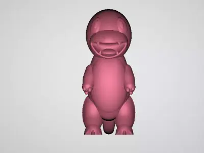 Cartoon lizard model 3d printabkle model 3D print model