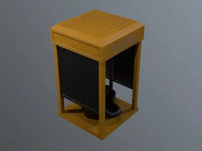 Sci-Fi Asset Low-poly 3D model 2
