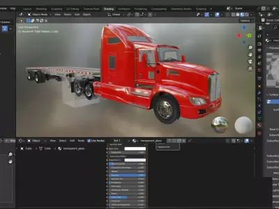 Kenworth T660 Flatbed 3D model