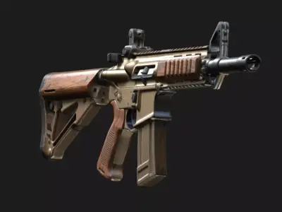 Modern Assault Rifle 3D model