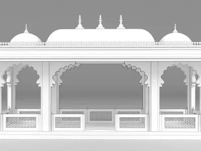 Indian Palace Dome 3D model order