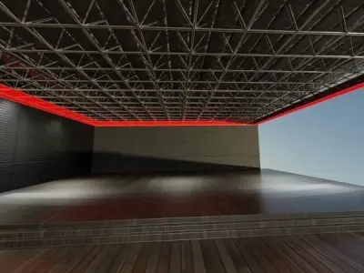 Ceiling Structure - Pipes - Stage 3D model