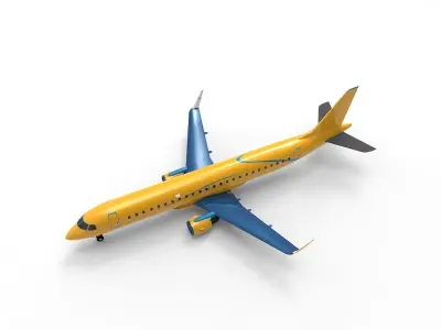 airpnae Embraer E190 3D model