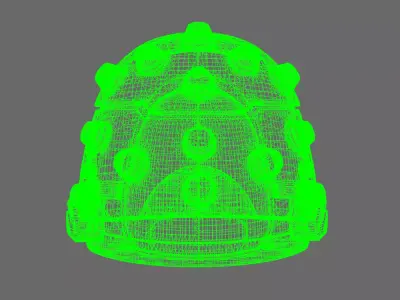 Space Knights V5 Defiance Studded Shoulder Pads Type B 3D print model