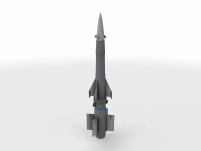 surface to air missile 3D model