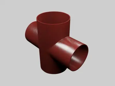SML cast iron pipes and fittings 3D model by imaginusvr