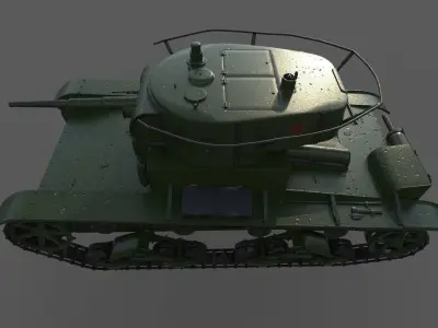 T-26 Tank 3D model purchase