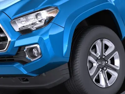 Toyota Tacoma Short Cab 2018 VRAY 3D model