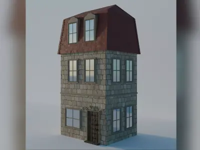Medieval house 3D model buy