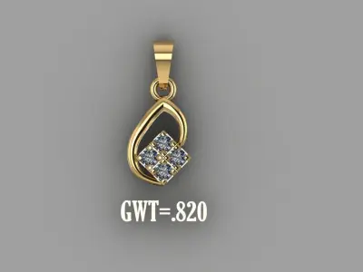 FASION PENDANT 3D model 18
