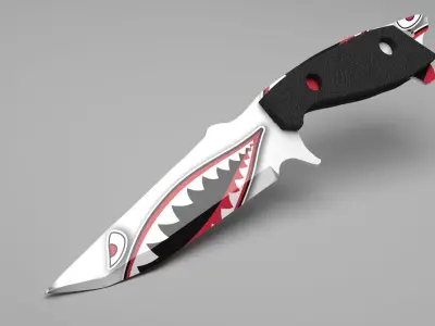 Busse Battle -Shark Knife 3D model