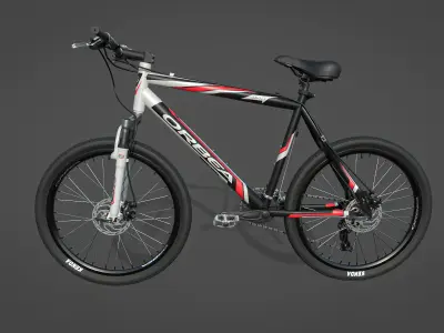 Bicycle mountain bike Low-poly 3D model