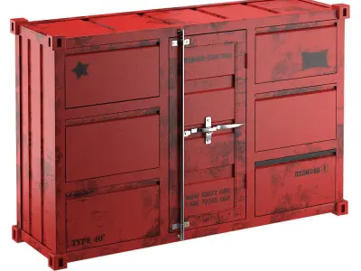 CARLINGUE Sea Container 4 colors 3D model