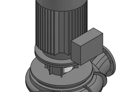 Centrifugal pump 3D model purchase