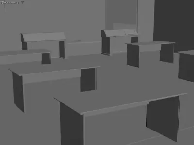 Sci-fi Lab- laboratory- interior 3D 3D model