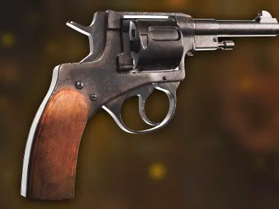 Revolver 3d model 3D model