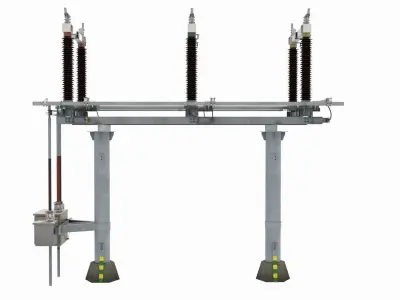High Voltage Isolation Switch 2 3D model