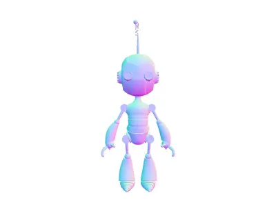 Animated Robot Low-poly 3D model purchase