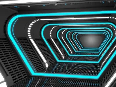 Sci Fi Corridor  3D model buy
