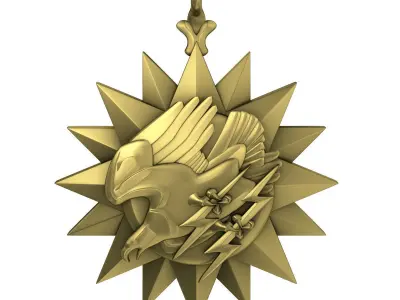 US Medals set 3D Model Pack