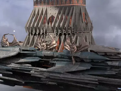 Pharaoh Arch Airship 3  3D model