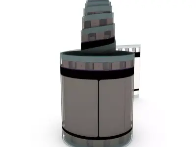 Motion Picture Film Roll 3D model
