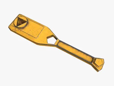 Hydrant Wrench Free low-poly 3D model