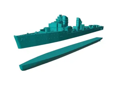 1-300 scale Type 23 torpedo boat Free 3D model