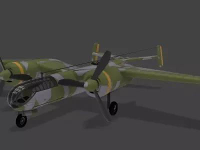 Focke Wulf p222 3D print model