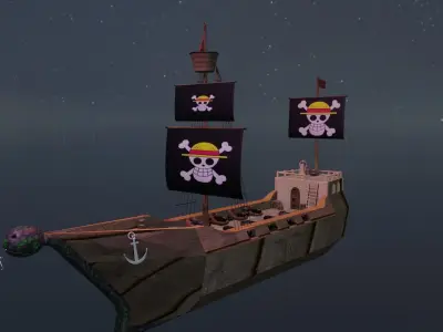 Pirate Ship Free 3D model