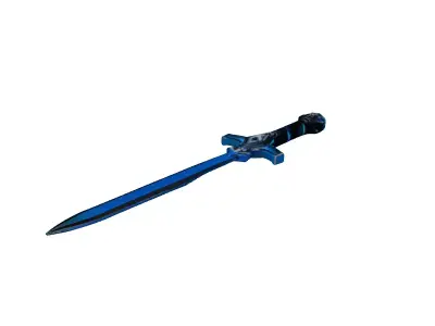 Futuristic Energy Sword Blue 3D model