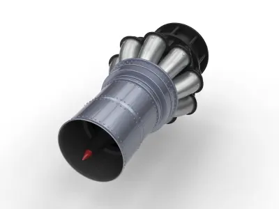 jet engine 3D model V1