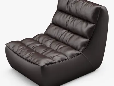 Magna Antique Whiskey armchair 3D model