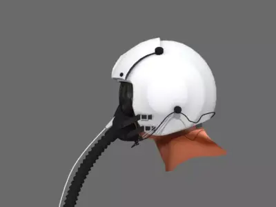 Pilot Helmet 3D model