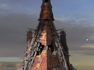 Elite Ruler Observatory Tower 1 3D model