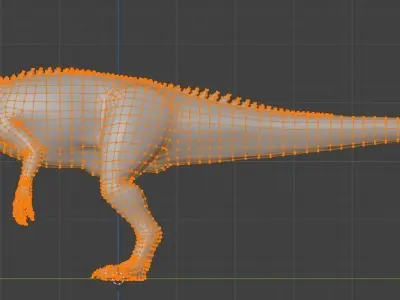 ALLOSAURUS Low-poly 3D model
