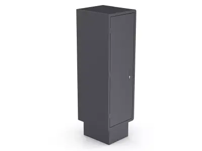 Parking Ticket Reader Low-poly 3D model