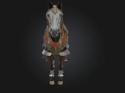 Armored Steed  Warhorse of Legends 3D model