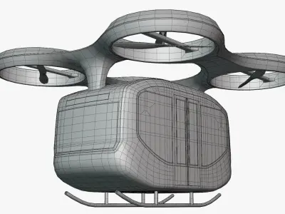Passenger drone concept 3D model