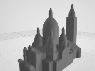 La Basilica del Sagrado Corazon de Montmartre  Free 3D model
