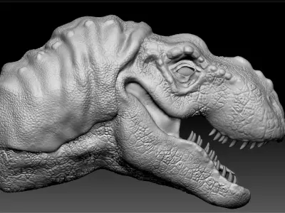 DINOSAUR HEAD MODEL 3D model
