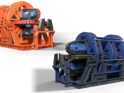 Mdl tts -Track Tensioning System Low-poly 3D model