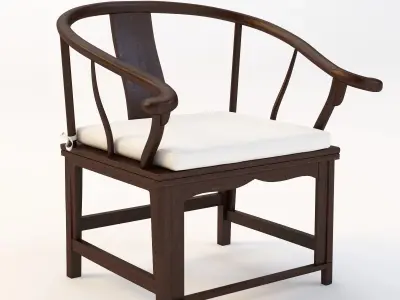 Antique Chinese Chair 3D model