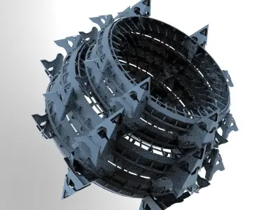 Sci Fi Fusion Tower Shard 3 3D model