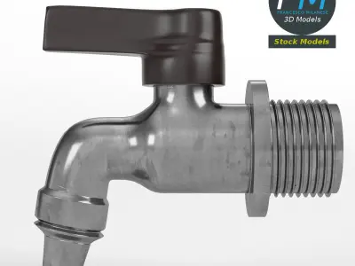 Small faucet 3D model