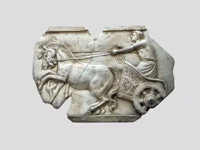 Roman Empire-relief Low-poly 3D model