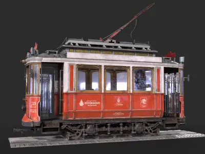 Old Tram Istanbul 3D model