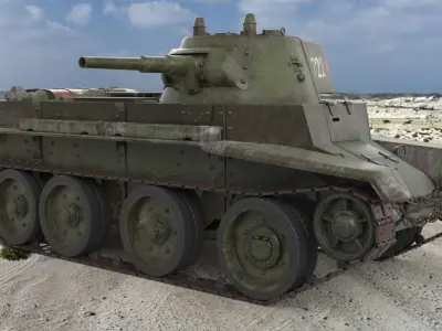 Tank BT 7 Arnold 3D model
