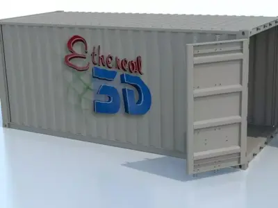 Industrial Shipping Container 3D model